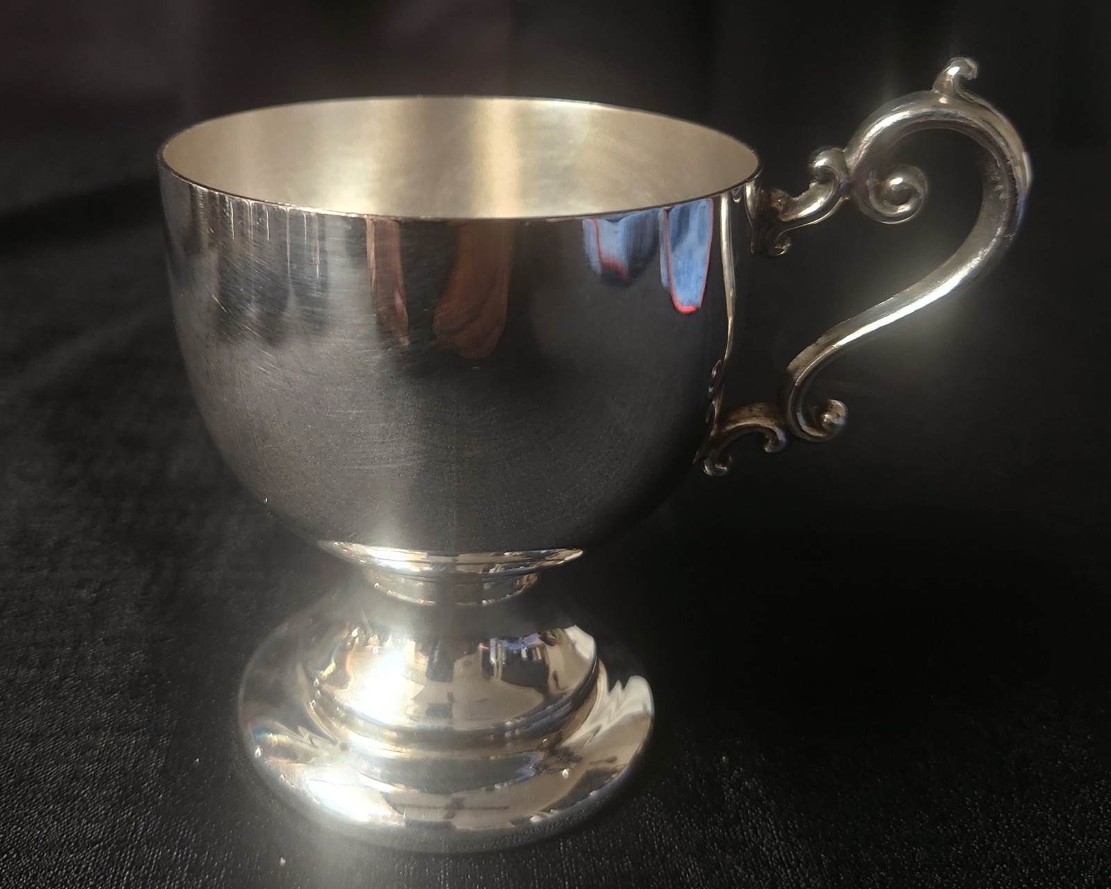 Vintage Silver Plated Punch Cups Victorian/Georgian Style - Set of Eight