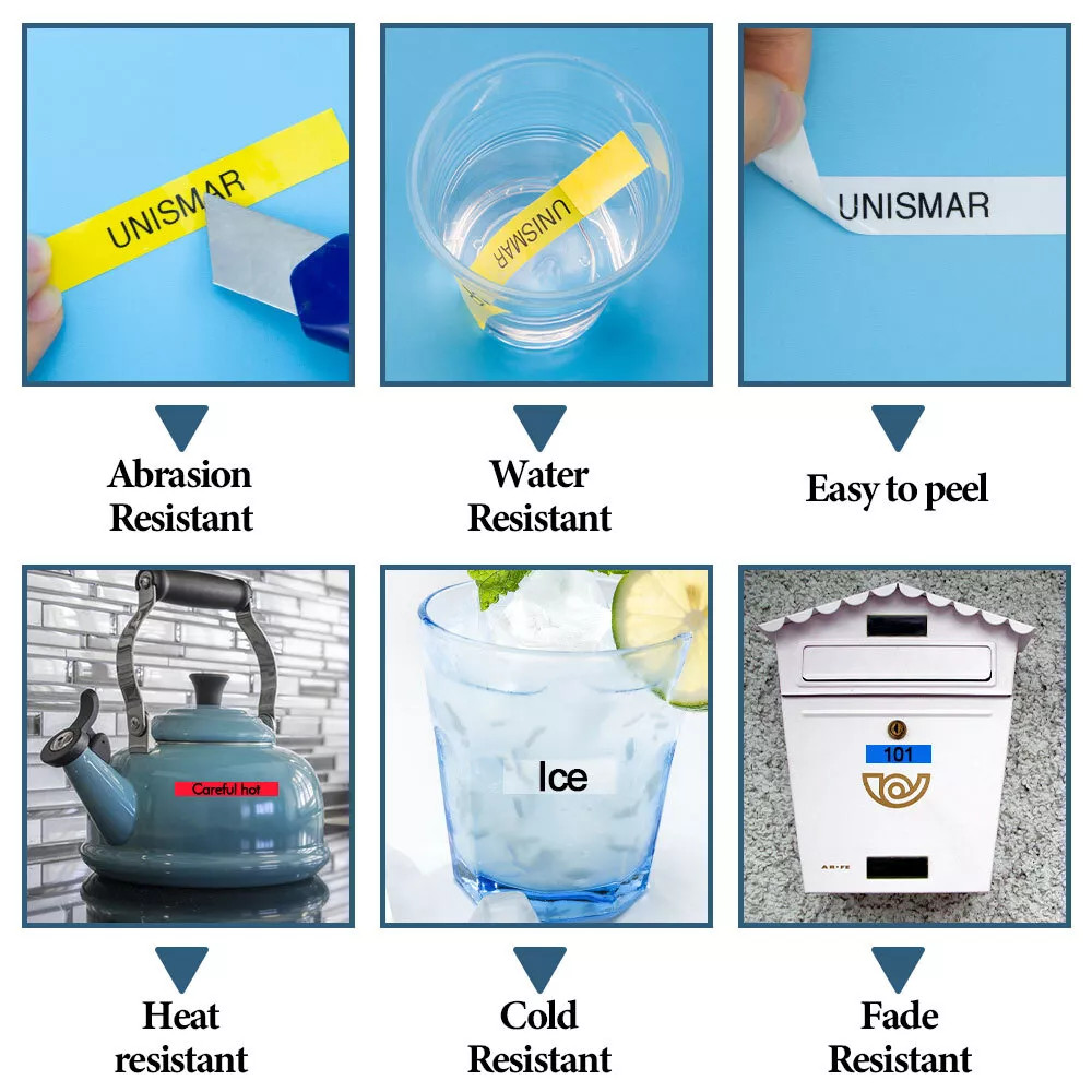 10PK DYMO LetraTag Tape Refills 91330 12mm Compatible for LT-100H White Paper