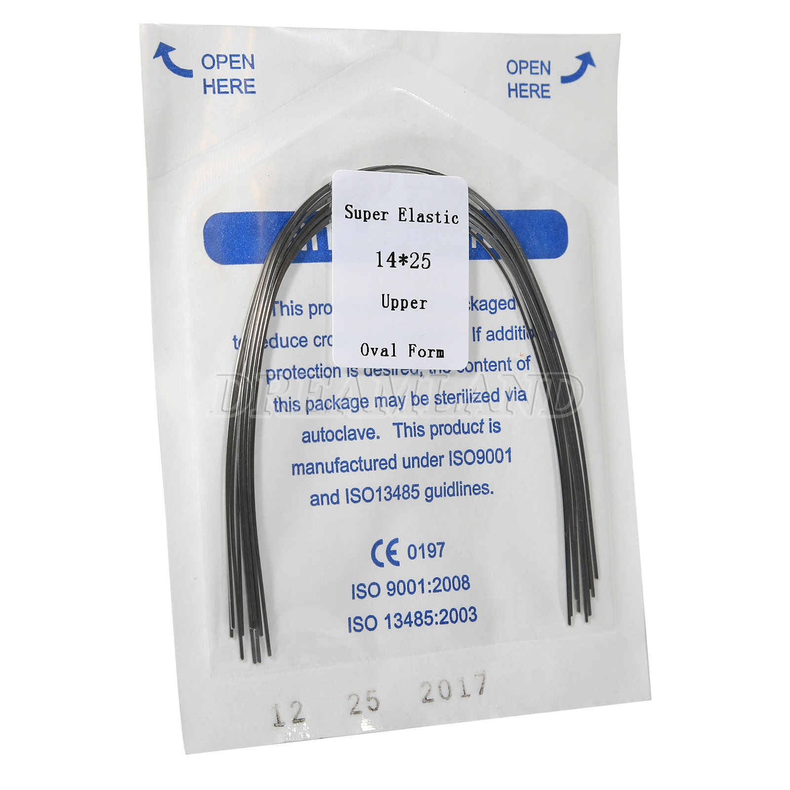 arcos de ortodoncia niti super elástico rectángulos ovoide dental