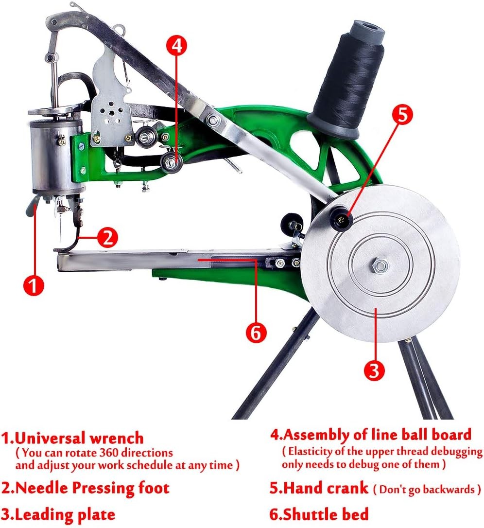 Manual Leather Sewing Machine Hand Shoe Cobbler Stitching Repair Mending Machine