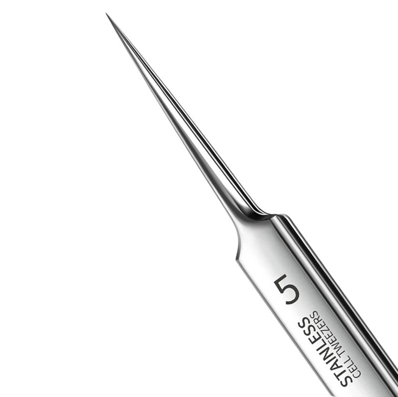 1pc Ultra-Fine Blackhead Clip Tweezers Stainless Steel Pimple Extractor - NEW