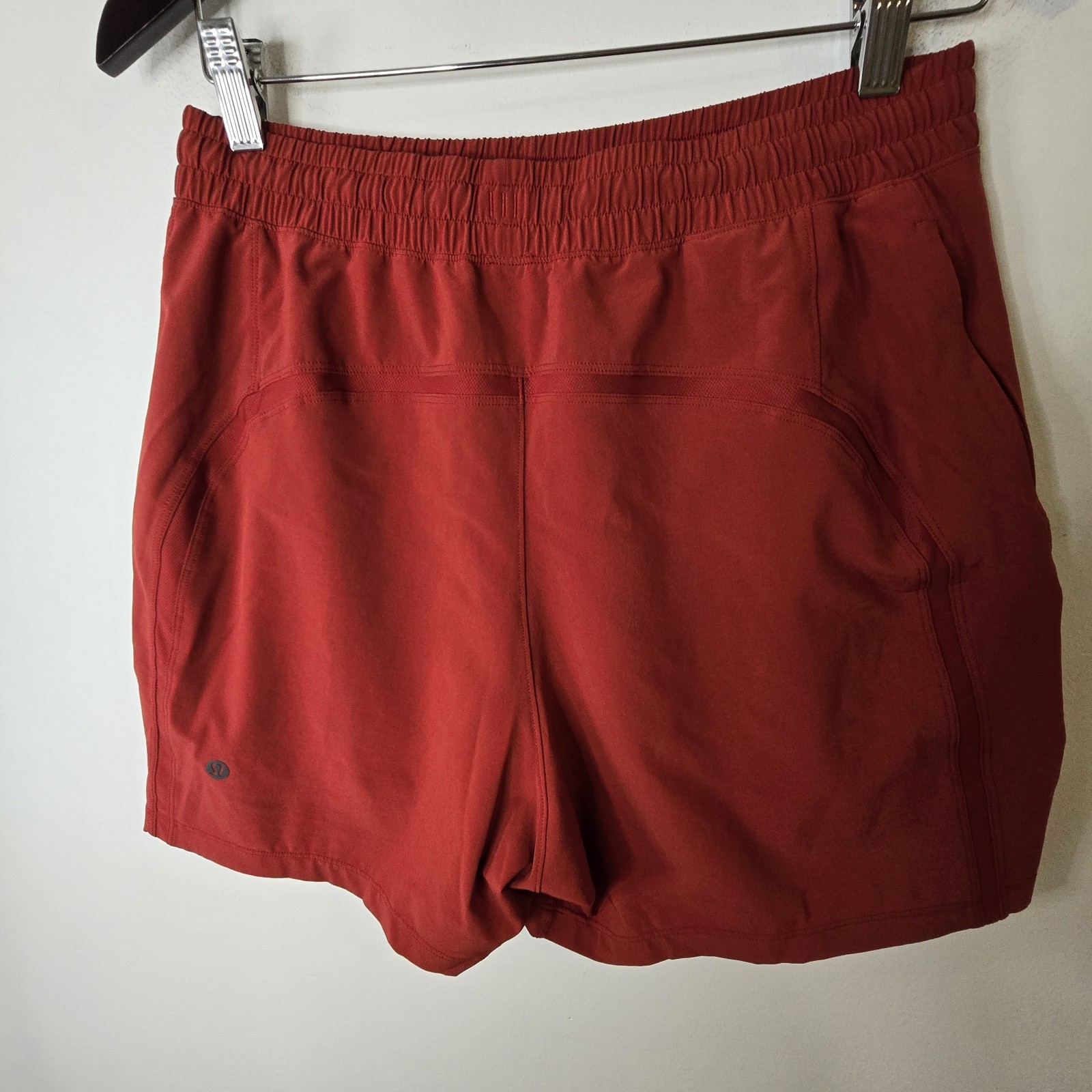 Lululemon Pace Breaker Linerless Shorts Men's Medium Red Drawstring Athletic