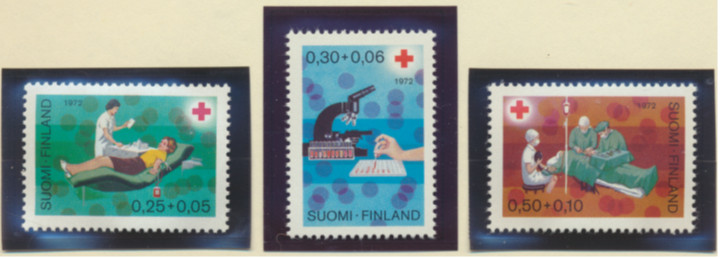 Finland Stamps Scott #B194 To B196, Mint Hinged