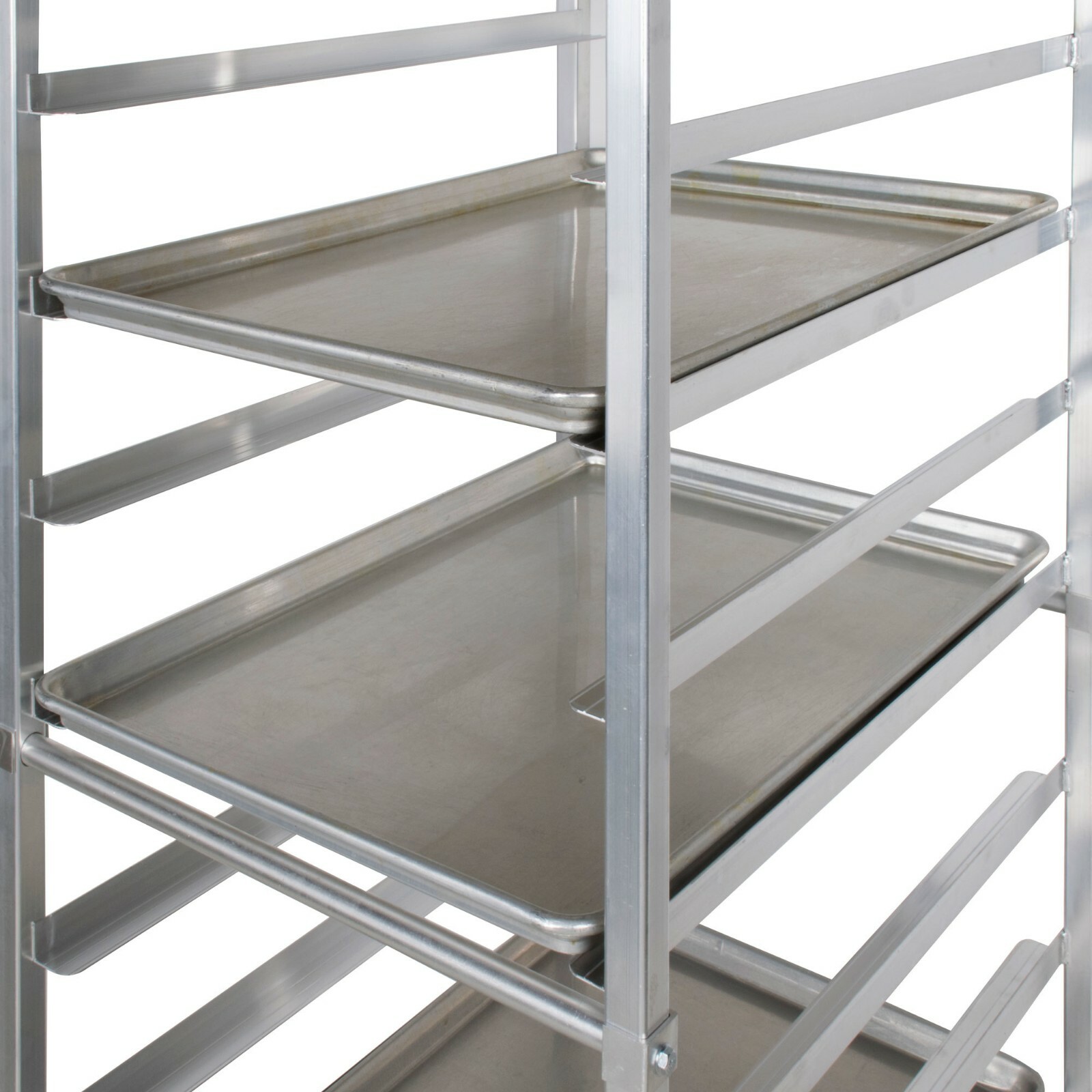 12 Pan Aluminum End Load Bakery Bun / Sheet Pan Speed Rack Unassembled