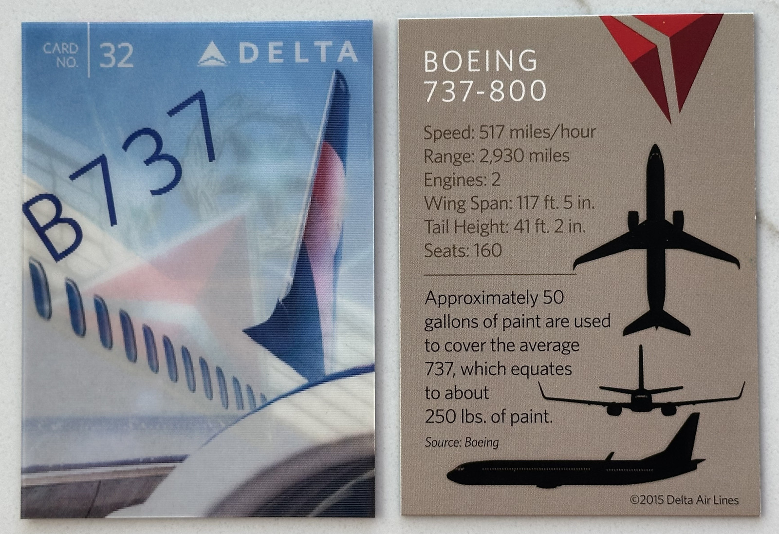 Pick from 31 Delta Air Lines Trading Cards 2015-2026 Limited Editions Holograms