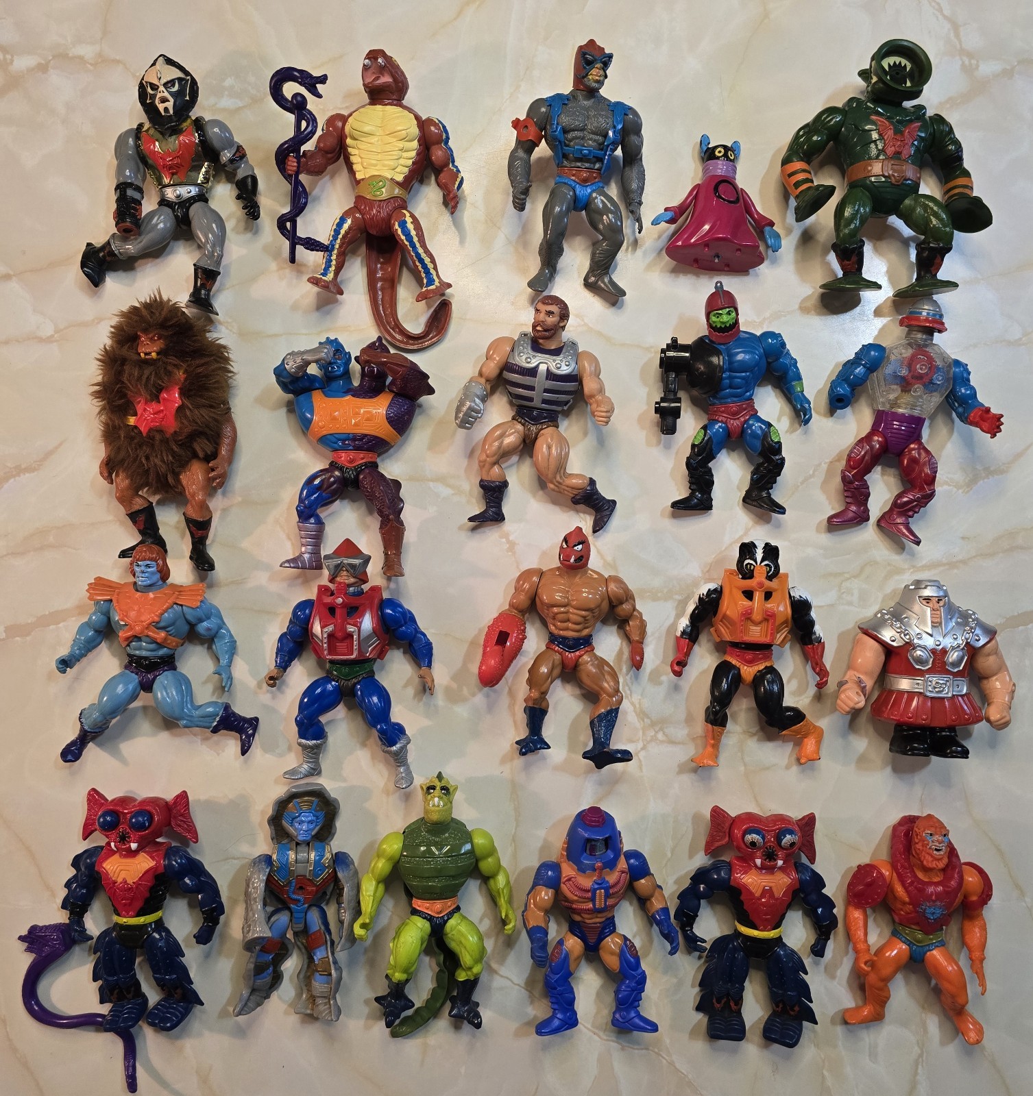 Lot Of 21 MOTU Action Figures w/ Some Accessories Original Vintage He-Man
