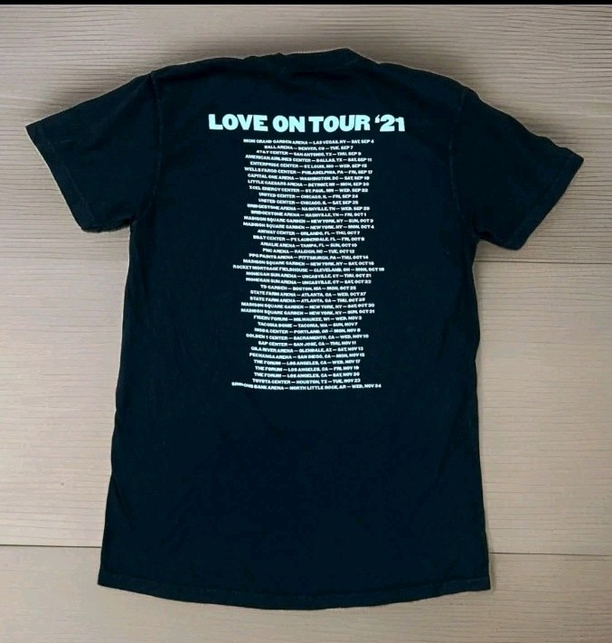 NEW! Harry Styles Love On Tour 2021 Black T-Shirt Two Sided Small Medium XL 2XL