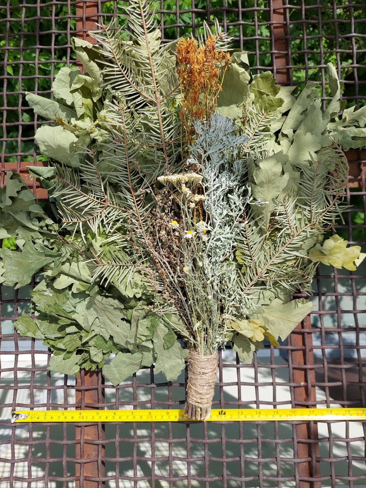 18st Oak brooms+herbs sauna banya venik whisks Eiche eco 2025 Ukrainian free shi