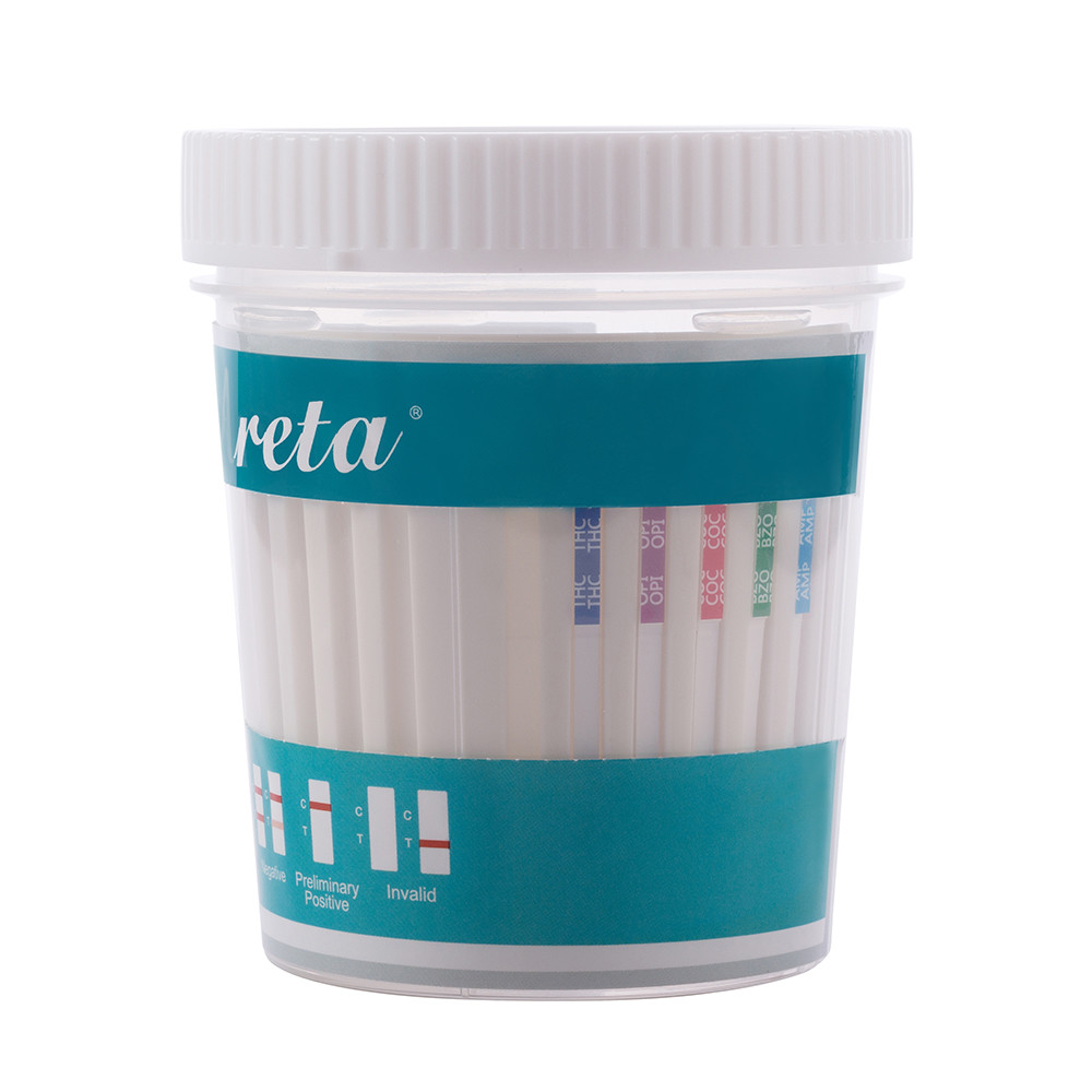 Areta 5‑Panel Instant Drug Test Cups – 5 Pack | THC, COC, AMP, OPI, BZO