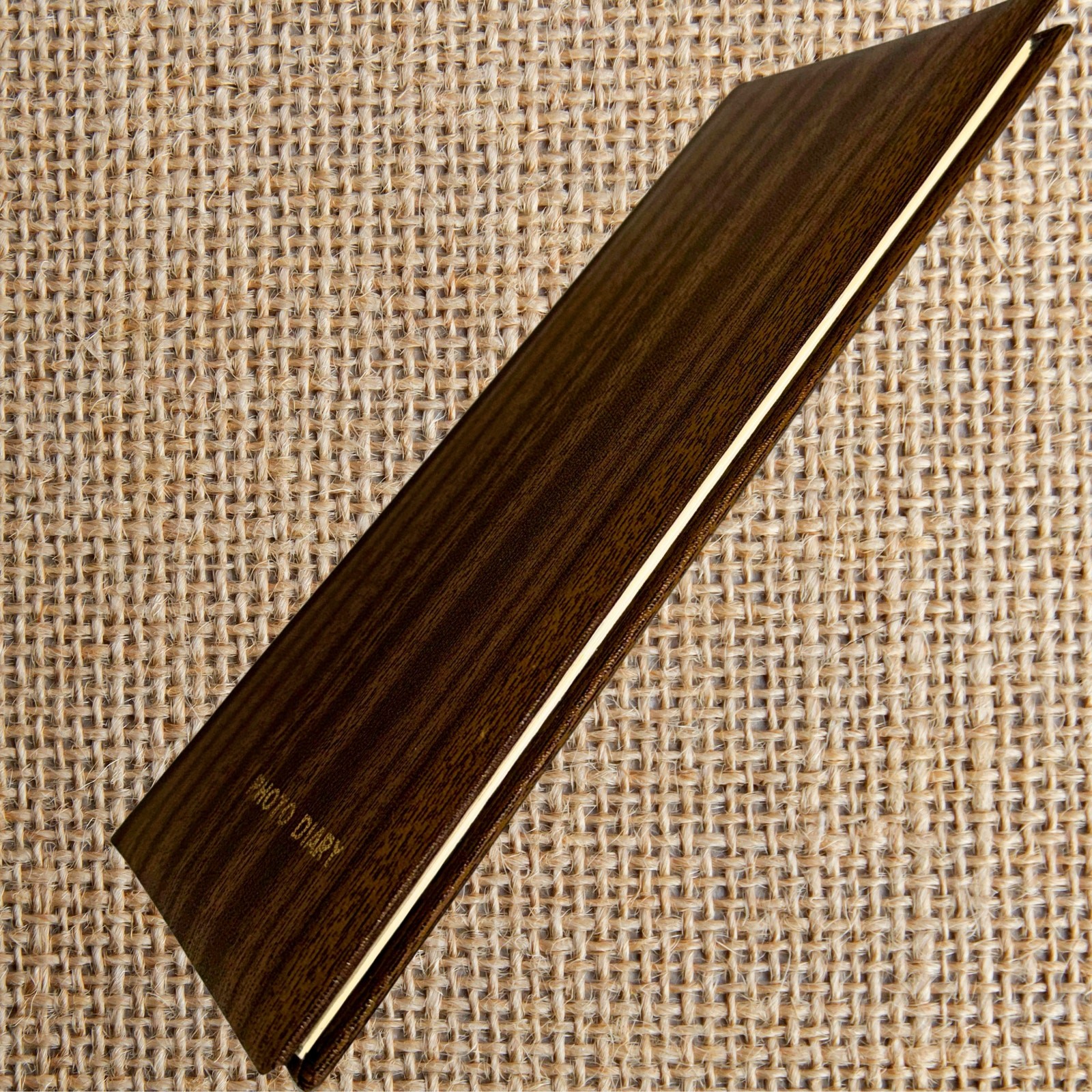 Vintage Photo Diary Album Made in Japan | 1970s–80s Faux Woodgrain Photo Sleeves