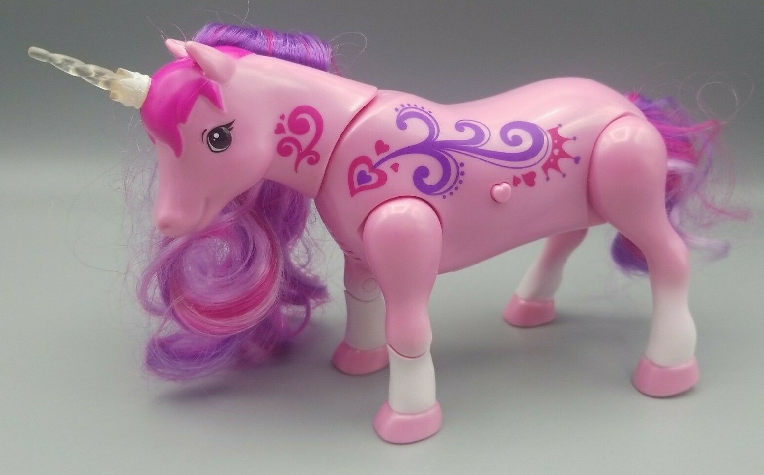 Moose Toys Pink Unicorn Battery Operated Galloping Walking Lights Sounds