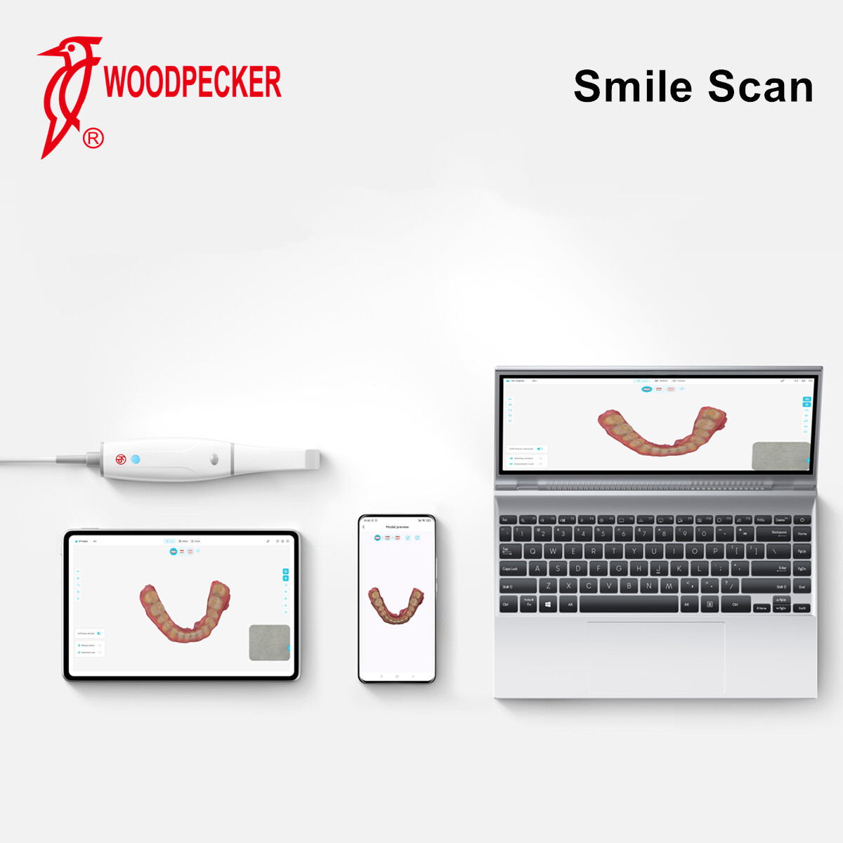 Woodpecker KP Dental Digital 3D Intraoral Scanner Ai Scanning for Dentistry