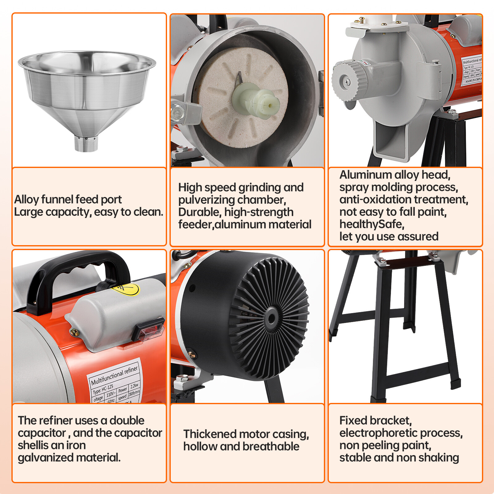 1500W Wet Electric Peanut Butter Machine Grinder Household Nut Maker Grinding