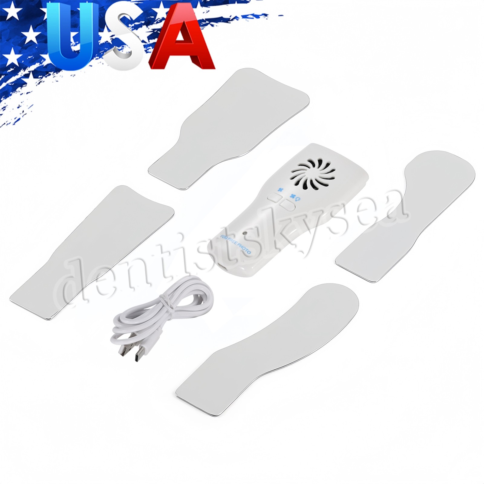 Dental LED Automatic Anti-fog Mirrors for oral photography Reflector Defog DT