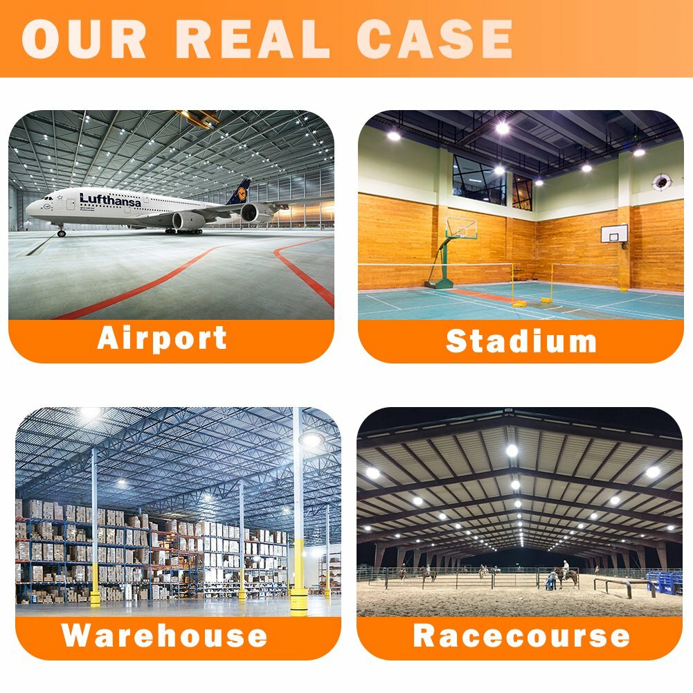 1-10Pack 500W 300W 200W 100W 50Watt UFO LED High Bay Light Warehouse Shop Lights