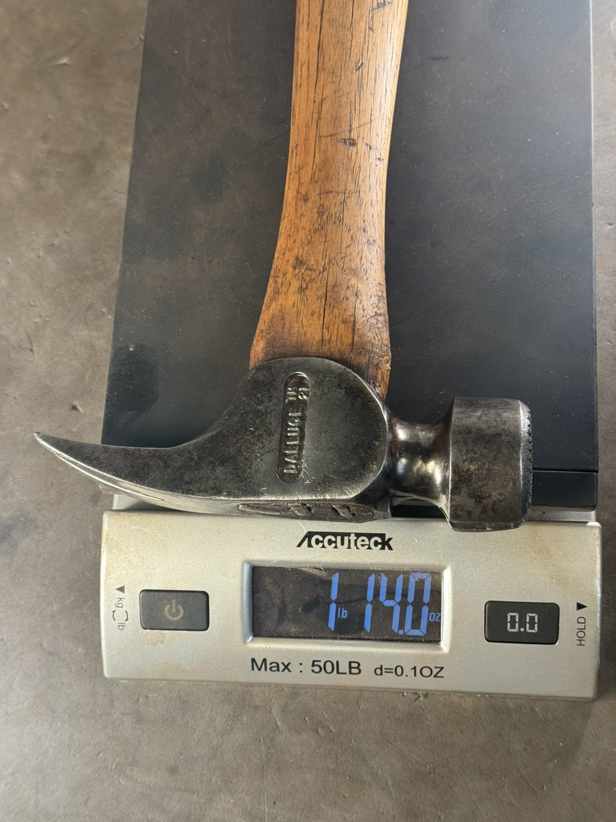 Beautiful Dalluge 21 Straight Claw Hammer Original Handle California Framer