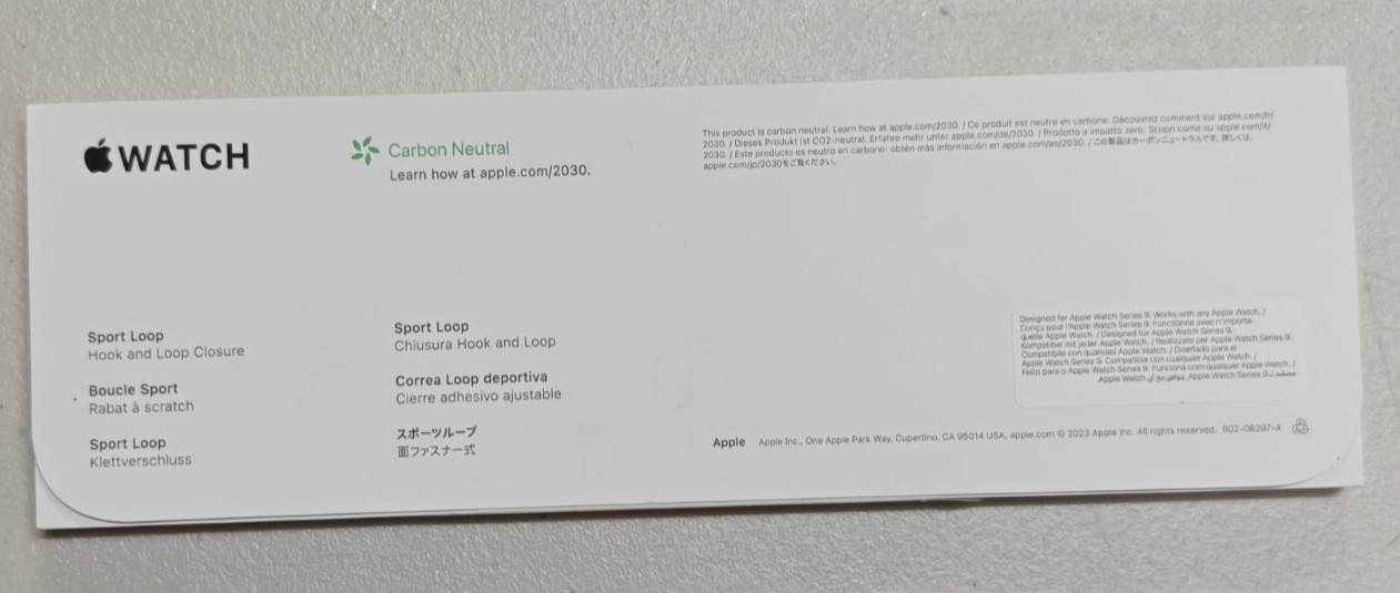 NEW! Genuine Apple Brand Midnight Sport Loop Band Fit Watch Sizes 44 45 46 49mm