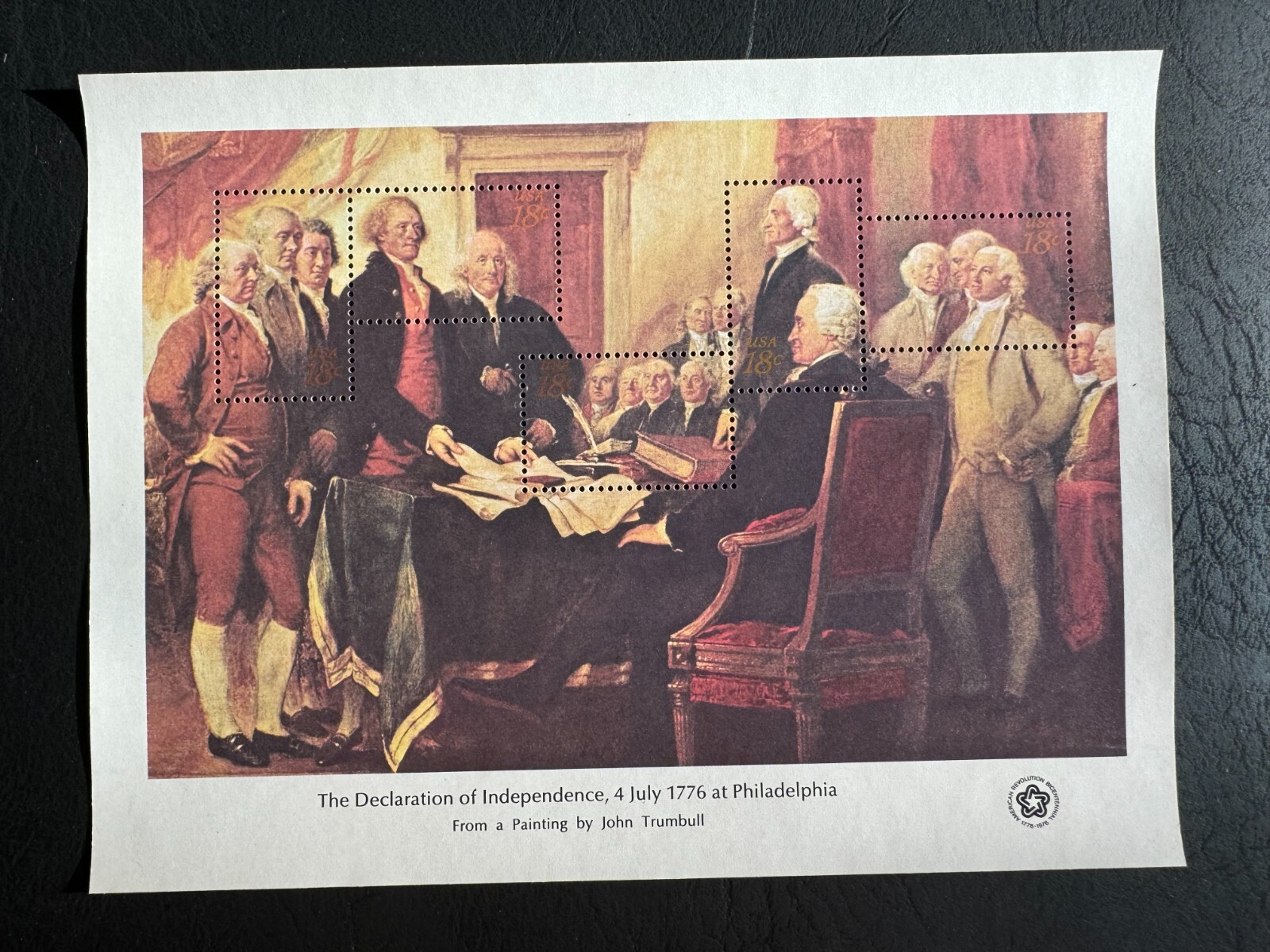 Scott #1686-1689 Bicentennial Collection of 4 Souvenir Sheets (1976)