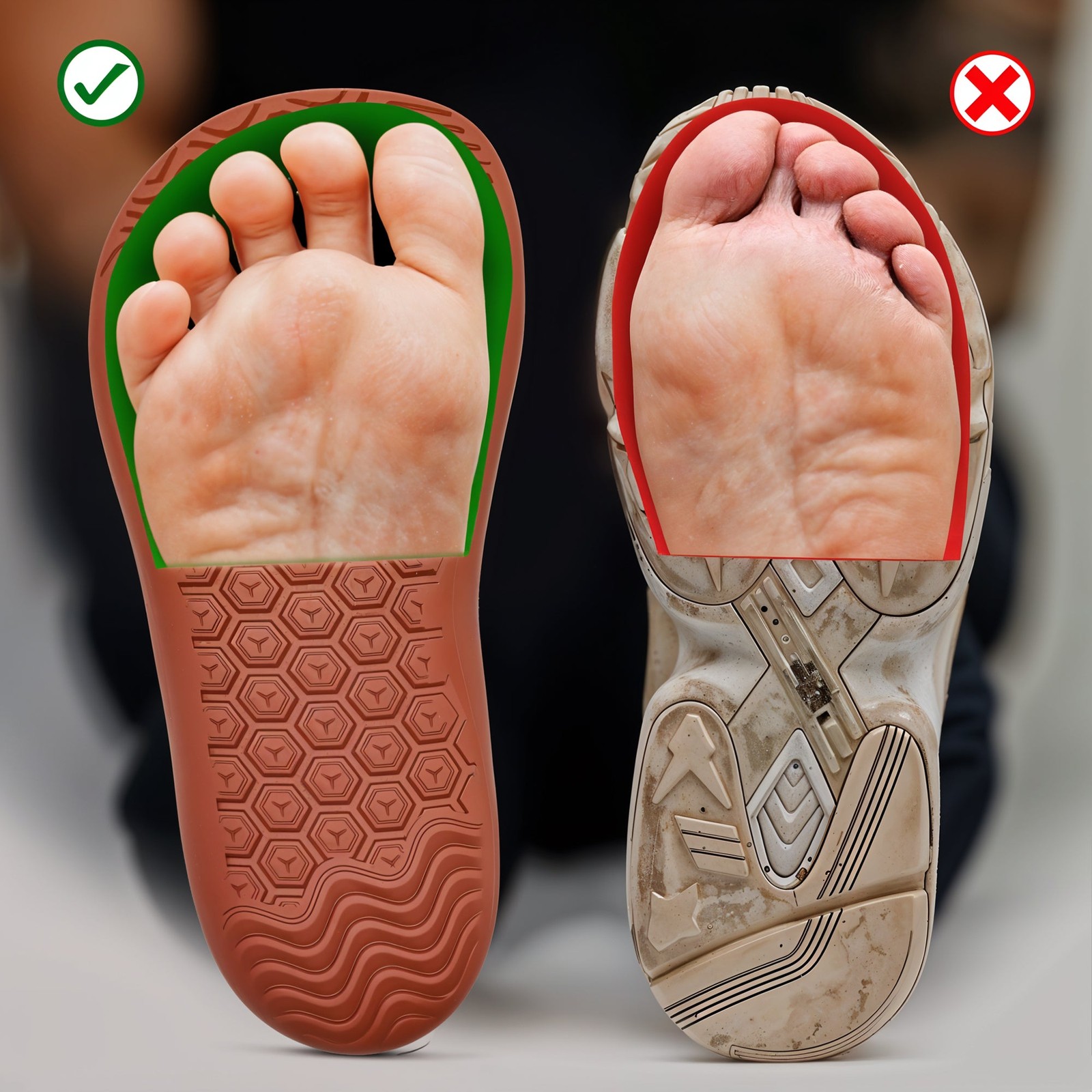 Barefoot Shoes Barefoot Shoes Non-Slip Trail Fitness Shoes with Wide Toe