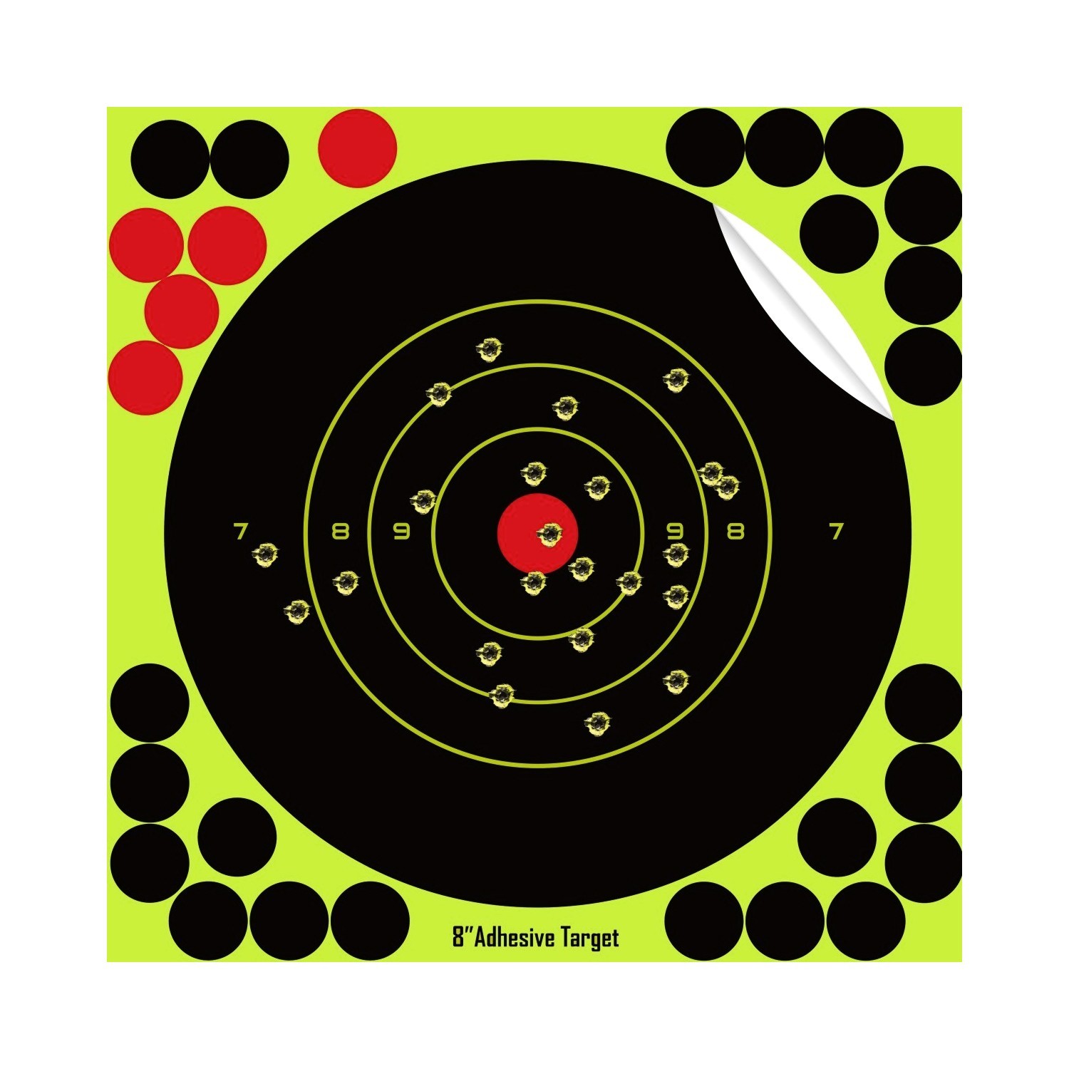 50/100 Pack 8" Shooting Targets - Reactive Splatter Paper for Rifle/Gun Practice