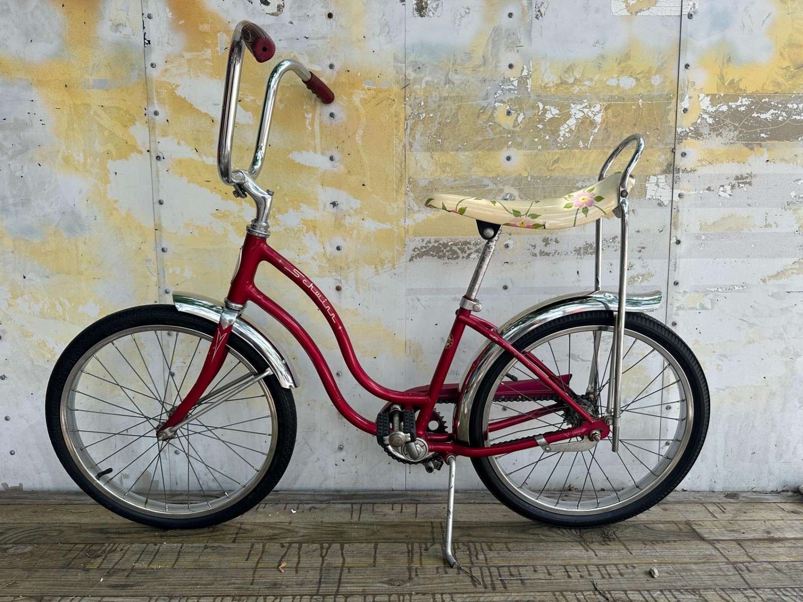 1972 Schwinn Lil 'Chik Bicycle Bendix Coaster Brake S7 20" Burgundy