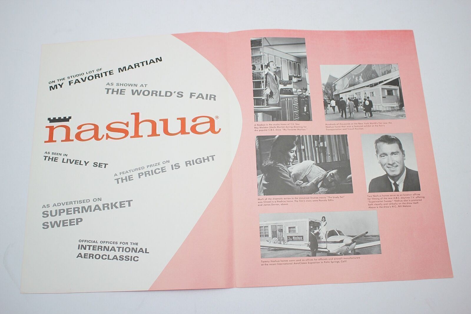 1960s Nashua Mobile Homes Color Ad Brochure Mid-Century Modern #9