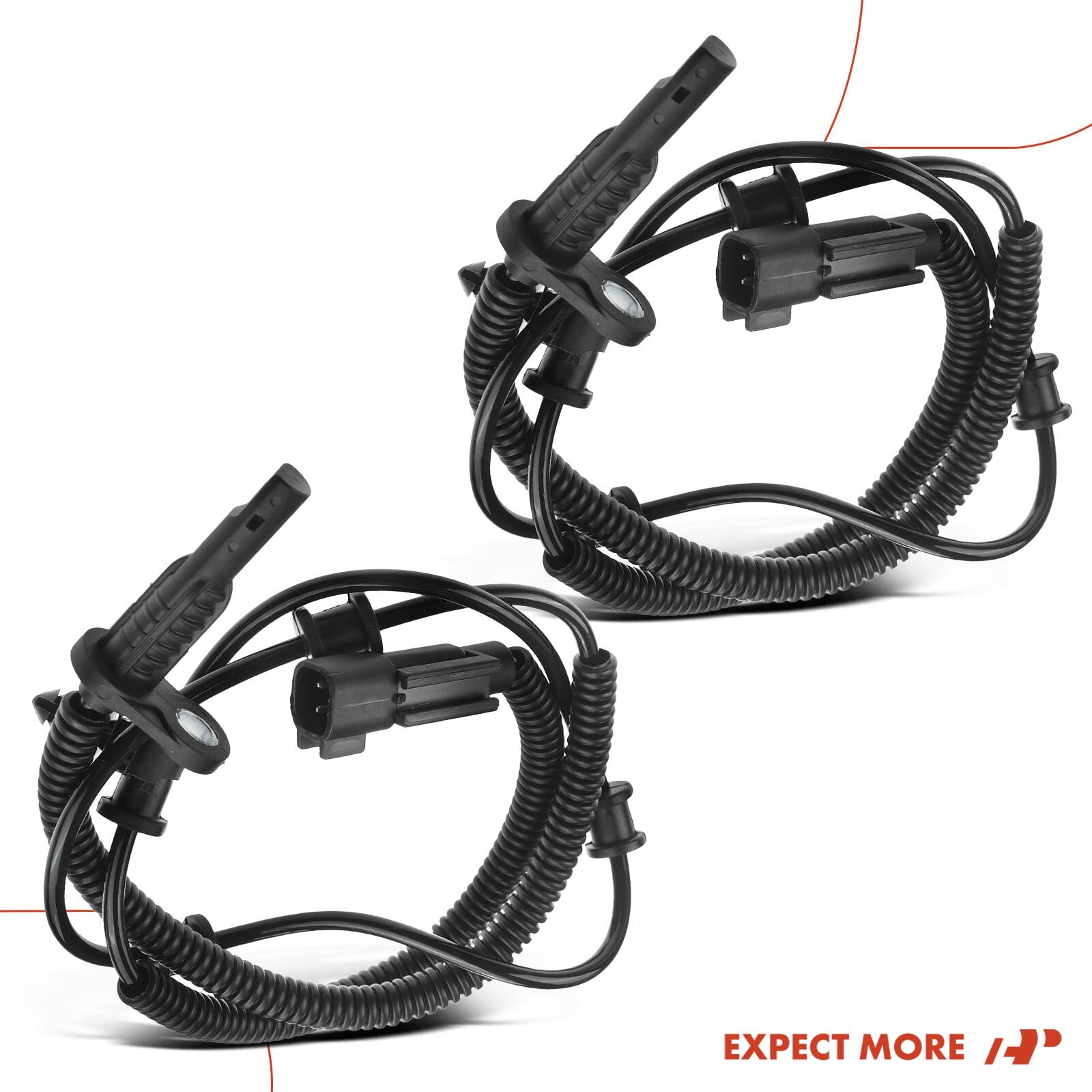 A-Premium 2pcs ABS Wheel Speed Sensor Rear for Ram 1500 2013-2018 1500 Classic