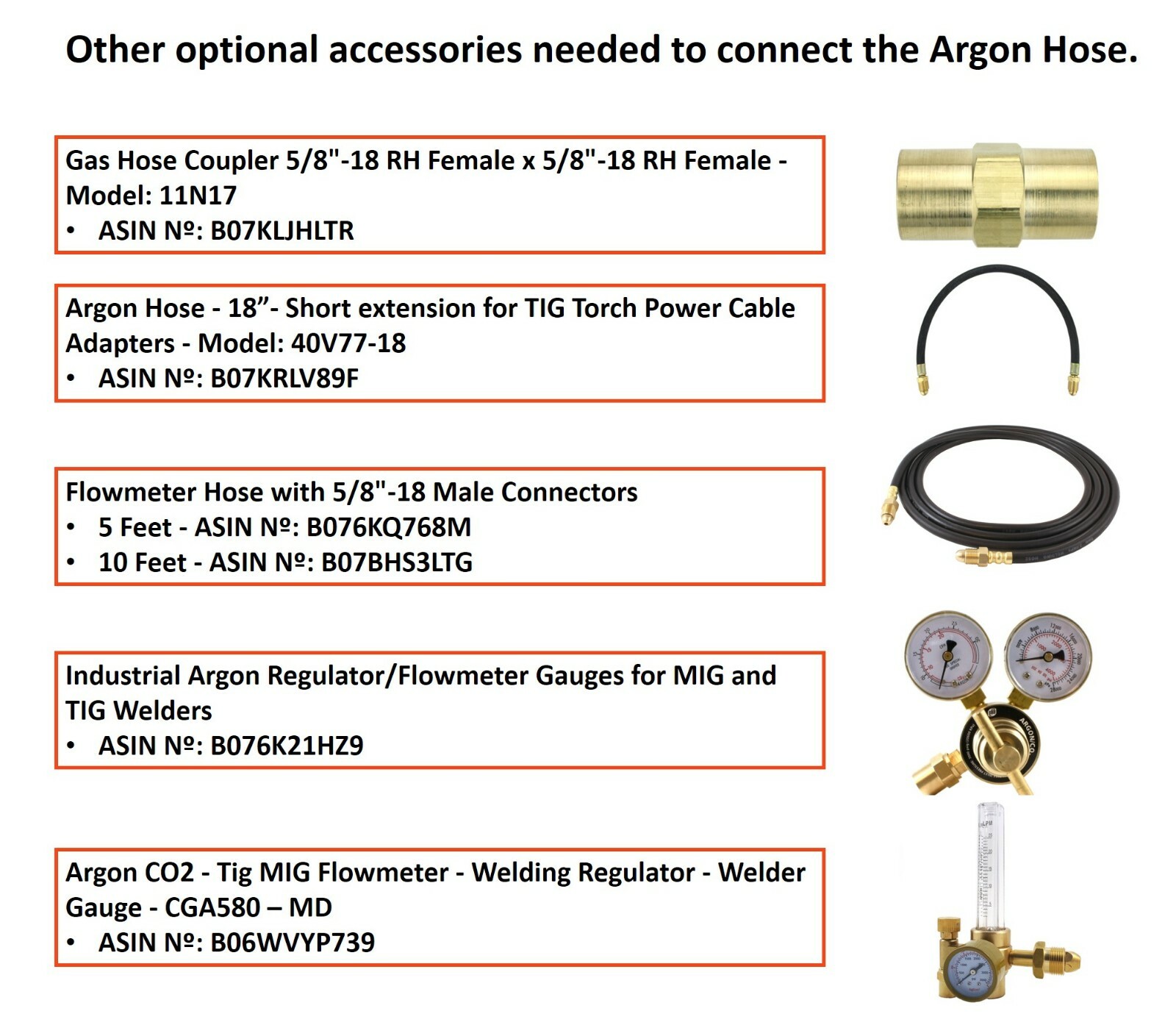 20 Series - 250 Amp - Water Cooled TIG Torch - Stud Connector/Adaptor