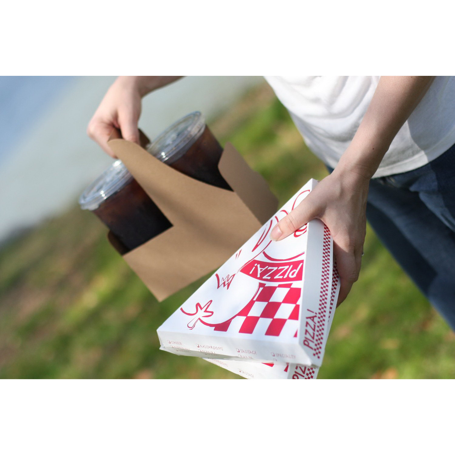 Triangle Gourmet Pizza Box White 9.25" L x 9" W x 1.687" D Paperboard | 400/Pack