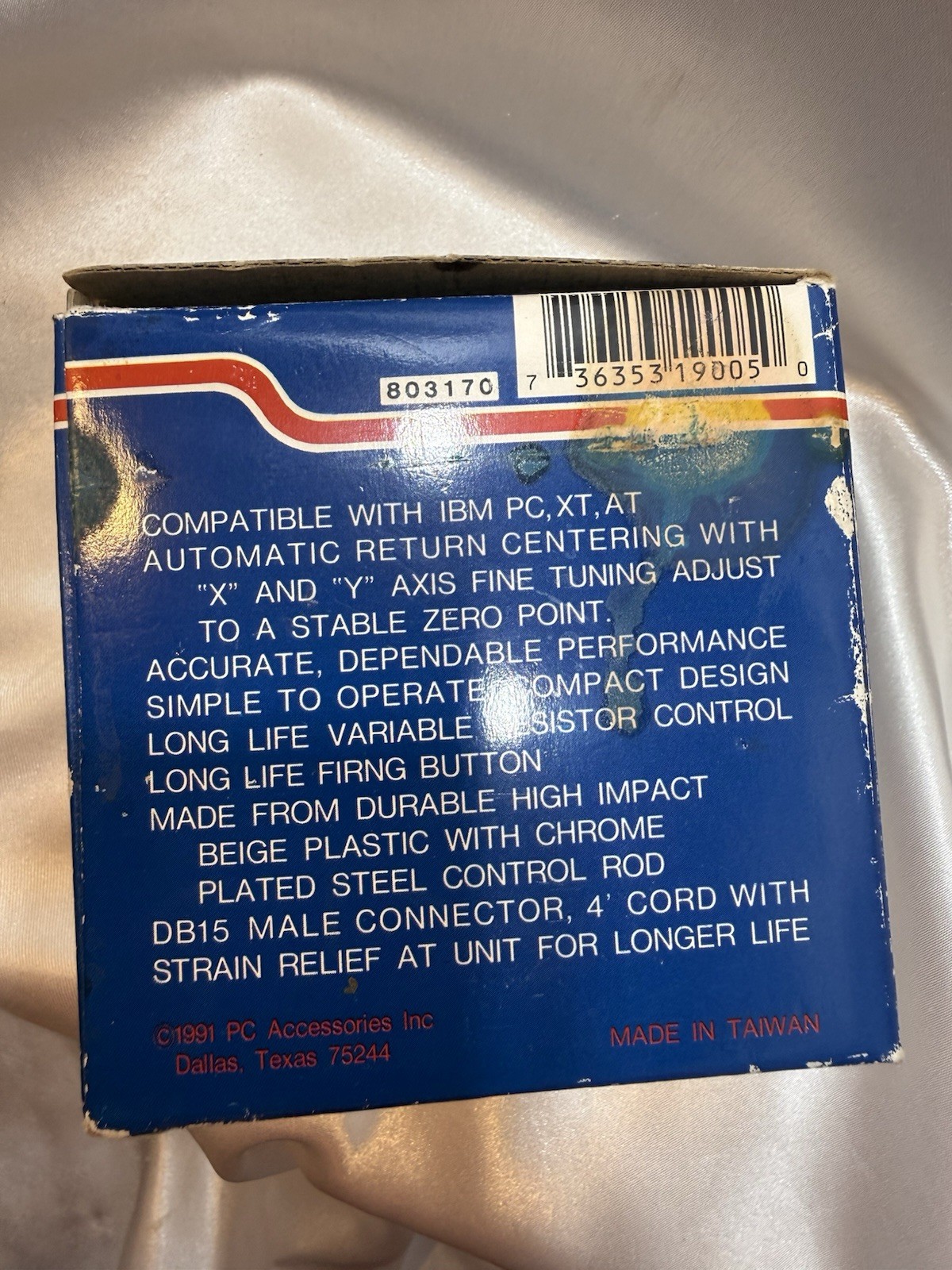 Vintage 1991 PC Accessories JOYSTICK #19005 IBM PC, XT, AT In Box