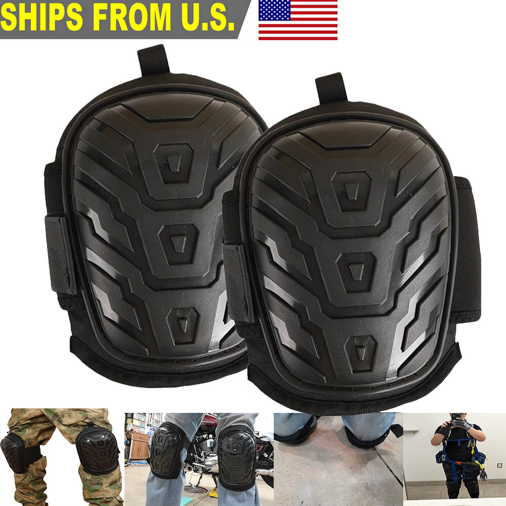 2X Heavy Duty Gel-Foam Knee Pads for Work Construction Gardening Knee Protector