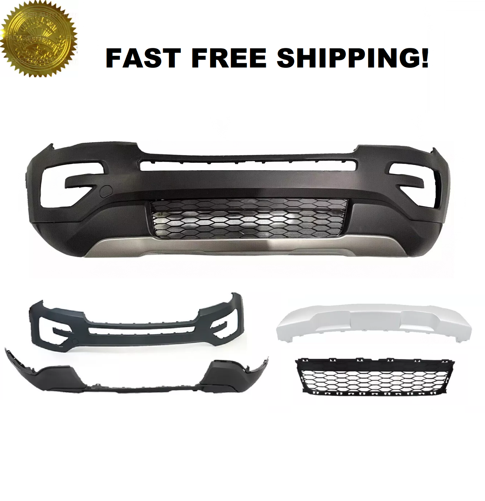 Front Bumper Cover Complete Fit For 2016 2017 Ford Explorer Limited Platinum XLT