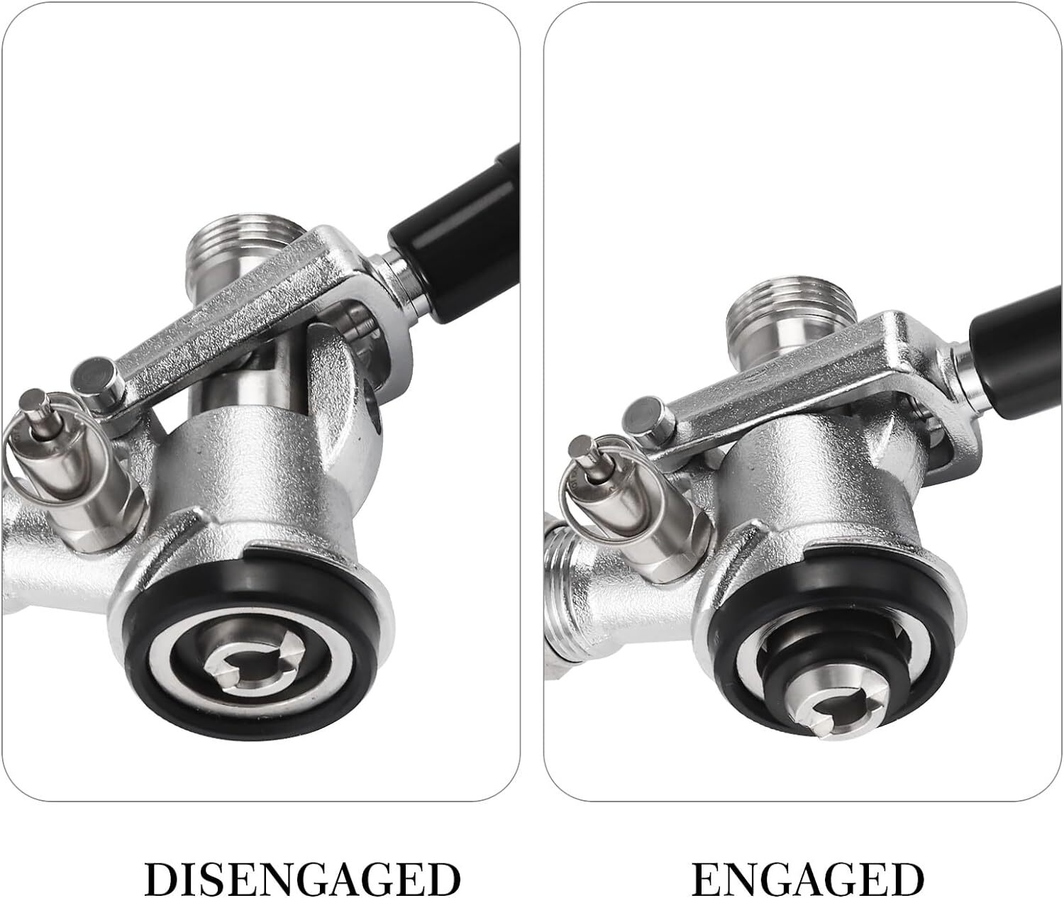 Acoplador De Barril Sonda De Acero Inoxidable 304 Grifo Para Barril Con Sist...