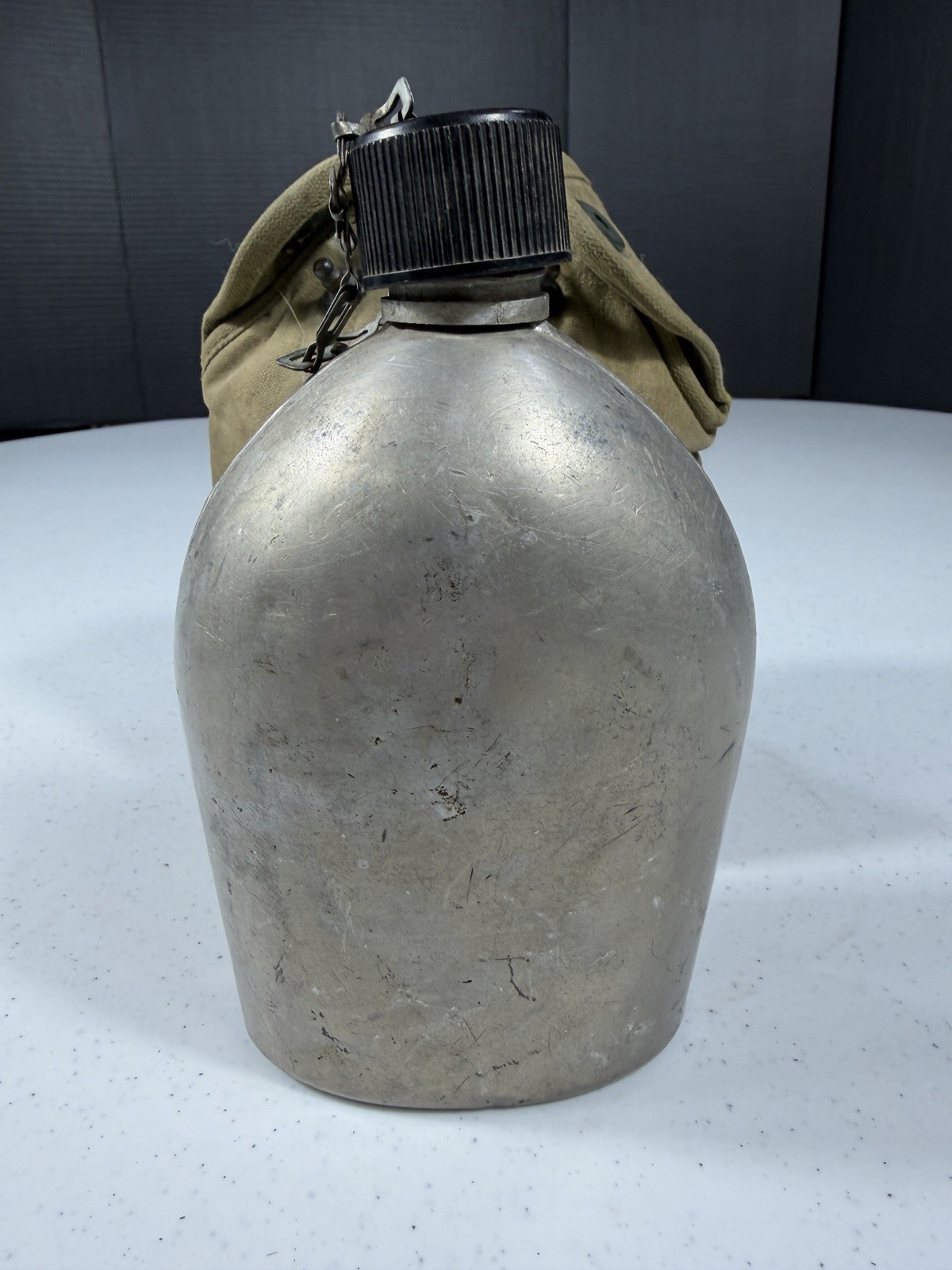 WWII US Army 1943 St. Croix G. Co. Canteen Cover w/ Aluminum Canteen Original