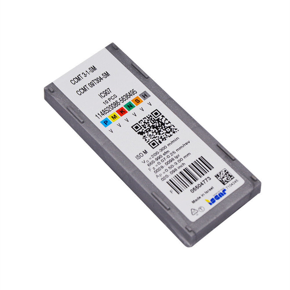 20pcs ISCAR CCMT09T304-SM CCMT3-1-SM IC907 CNC Carbide Insert