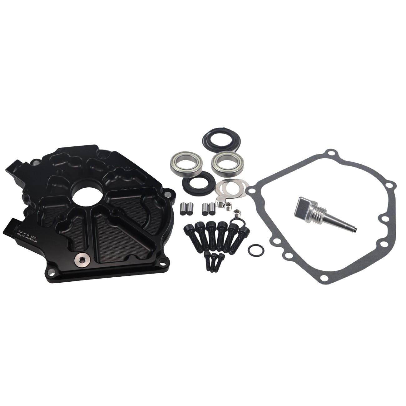 Black Dual Bearing Billet Side Cover - Upgrade For Predator 212cc Non Hemi