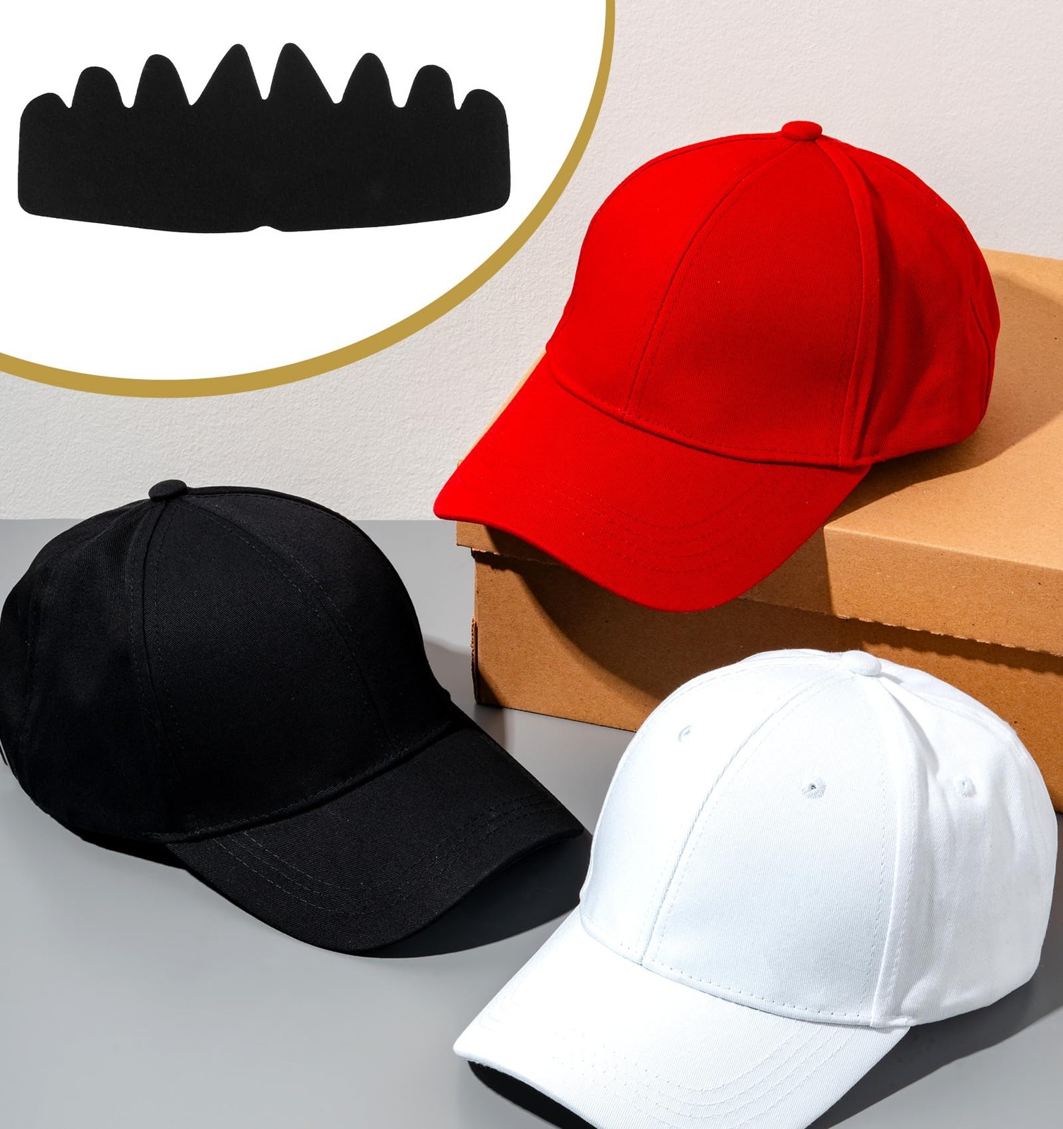 12 Pcs No Sweat Hat Liners for Men, Protection Baseball...