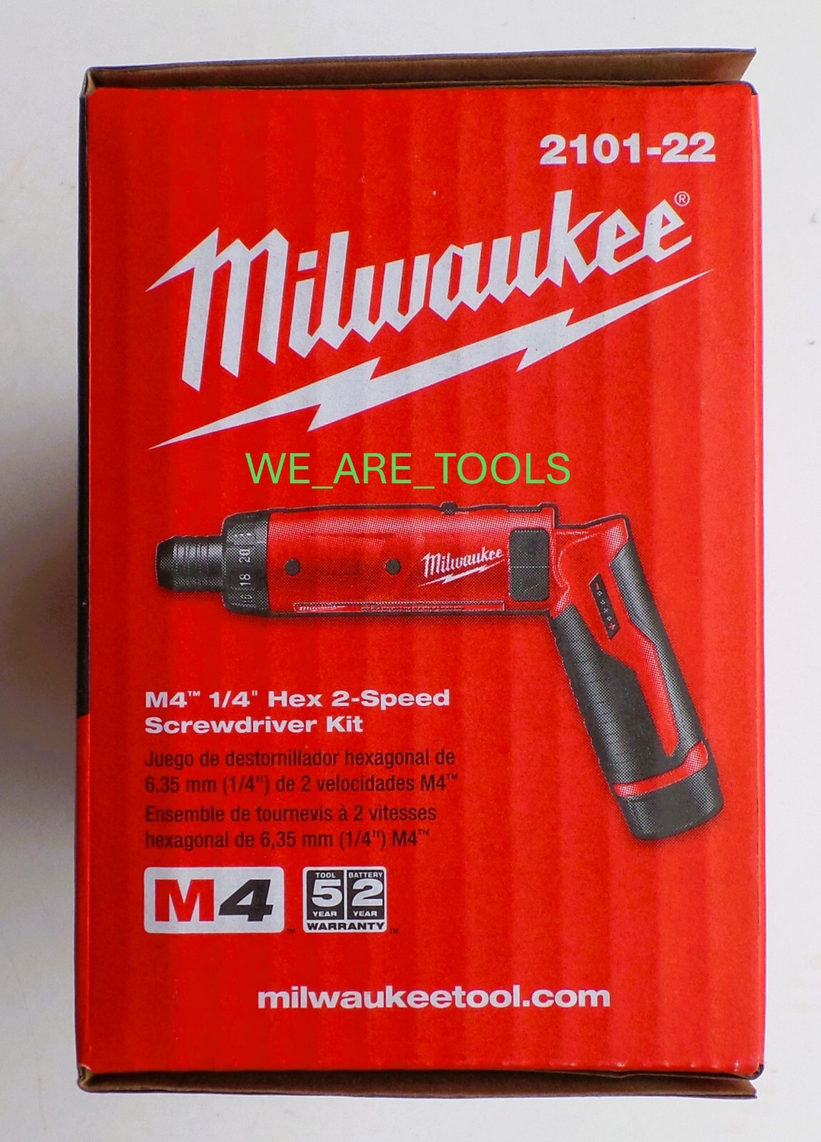 Milwaukee 2101-22 M4 1/4" Hexagon Screwdriver Kit
