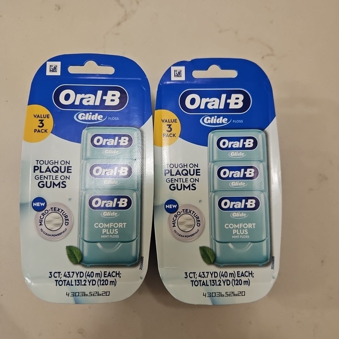 Oral-B Glide Pro-Health Comfort Plus Dental Floss Mint Pack Of 3 X2