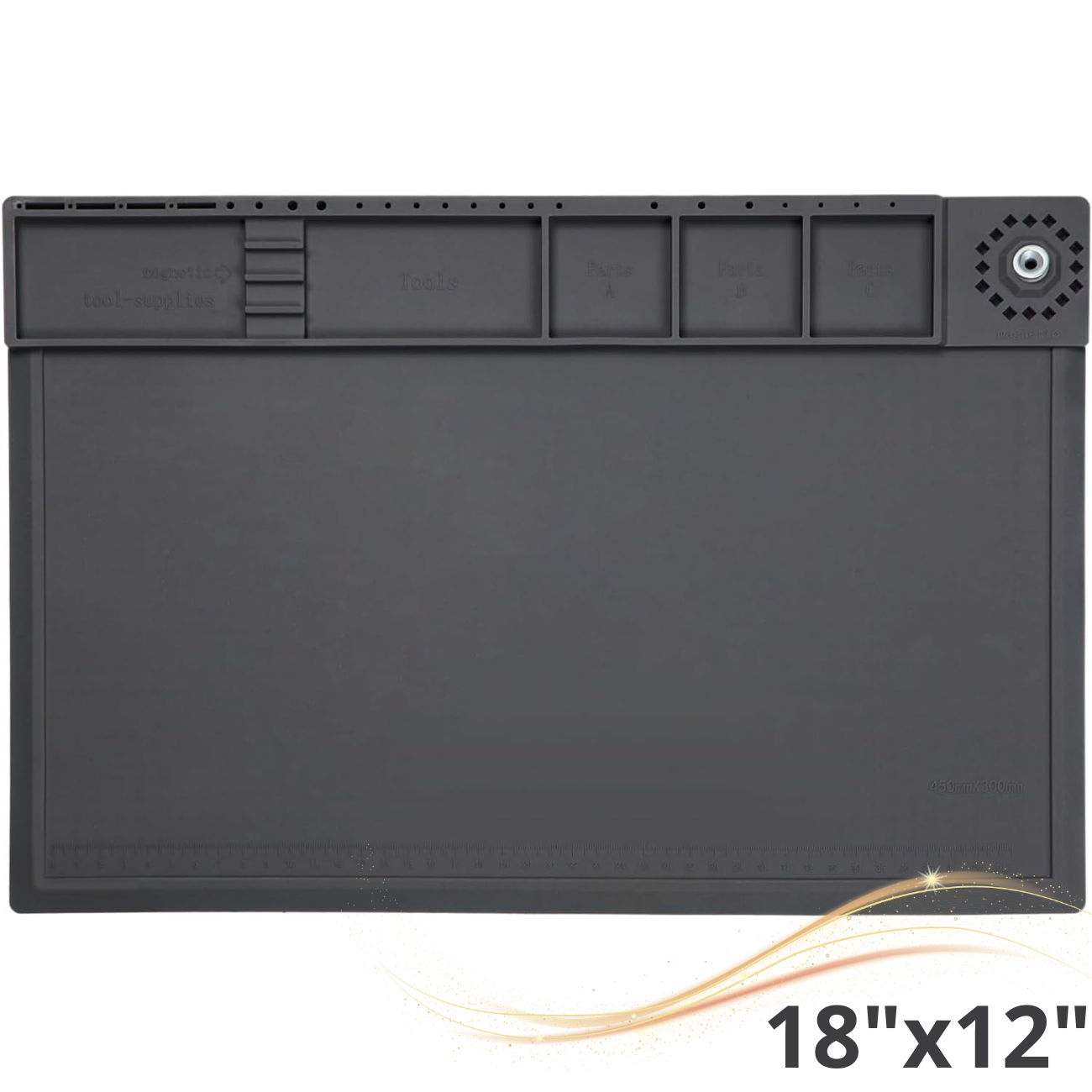 Large Silicone Soldering Mat BGA Gun Heat Resistant for Solder Station Magnetic