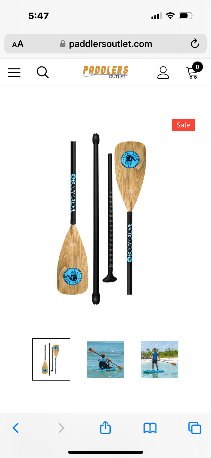 Body Glove | Kayak SUP Paddle | Adjustable 4-Piece, Floating, Lightweight