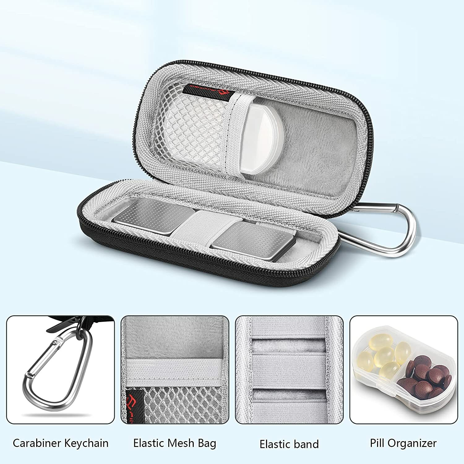 Carrying Case for Kardia Mobile 6L Protective Portable Travel Cover Storage Bag