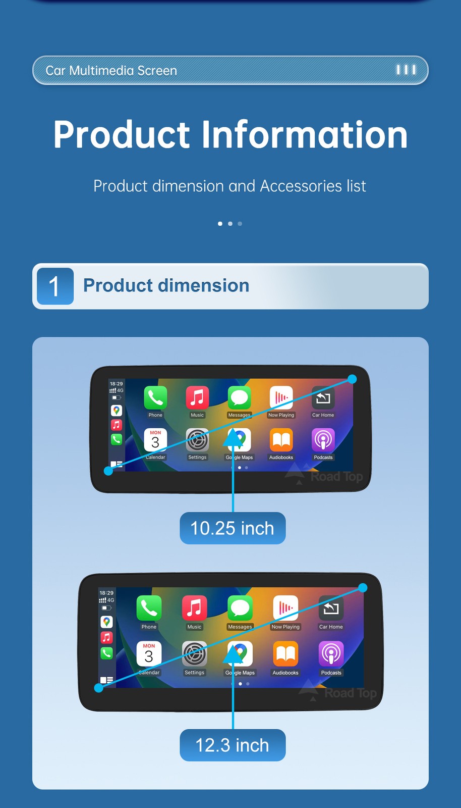 12.3" Wireless CarPlay Multimedia Touch Screen For Benz A B GLA CLA 2013-2019