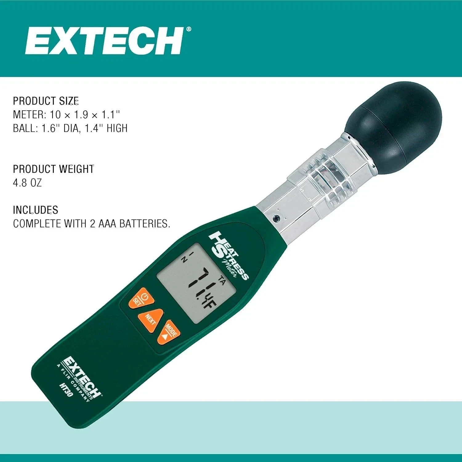 Extech HT30 Heat Stress WBGT Meter