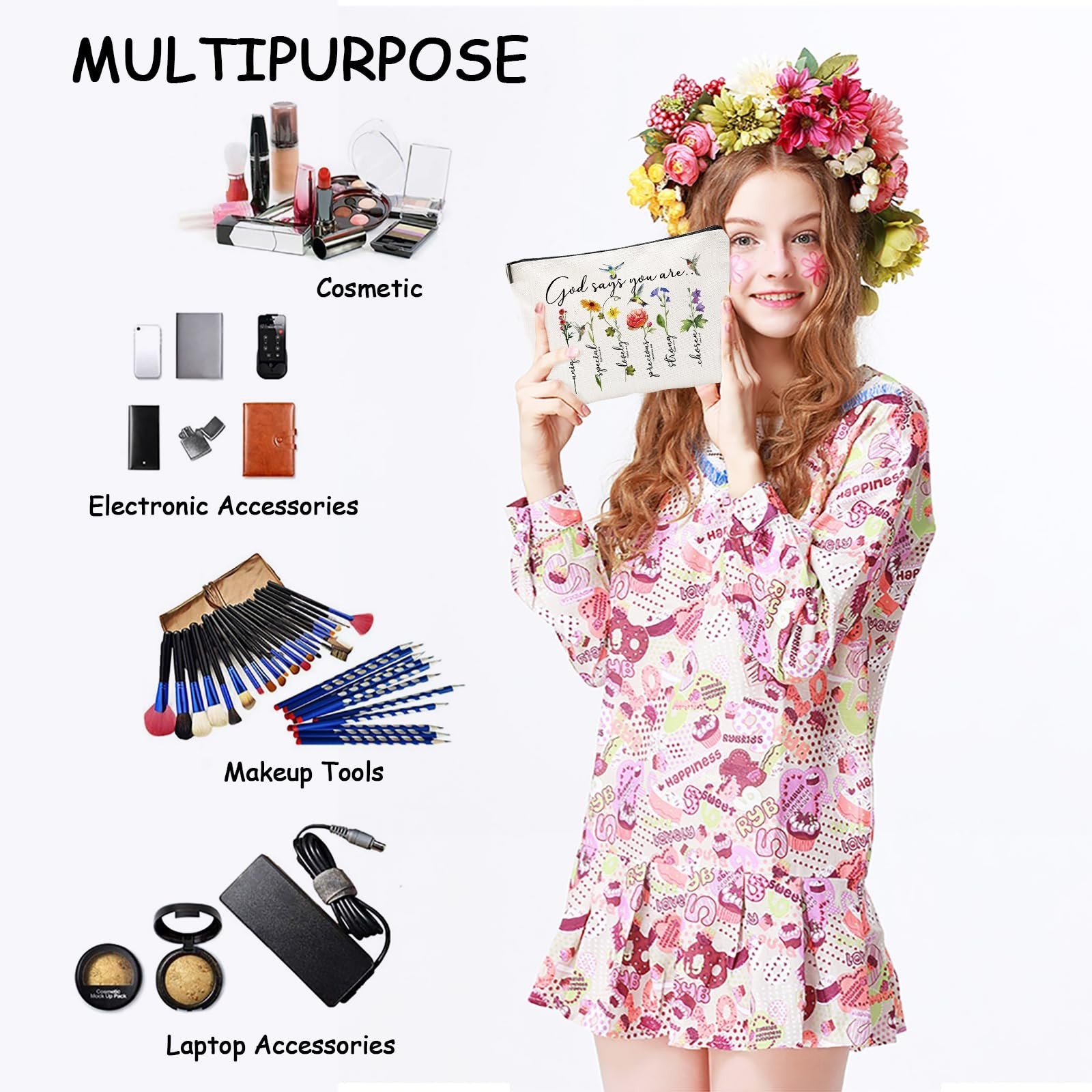 God Says You Are...Christian Gift for Women Inspirational Bible Verse Cosmeti...