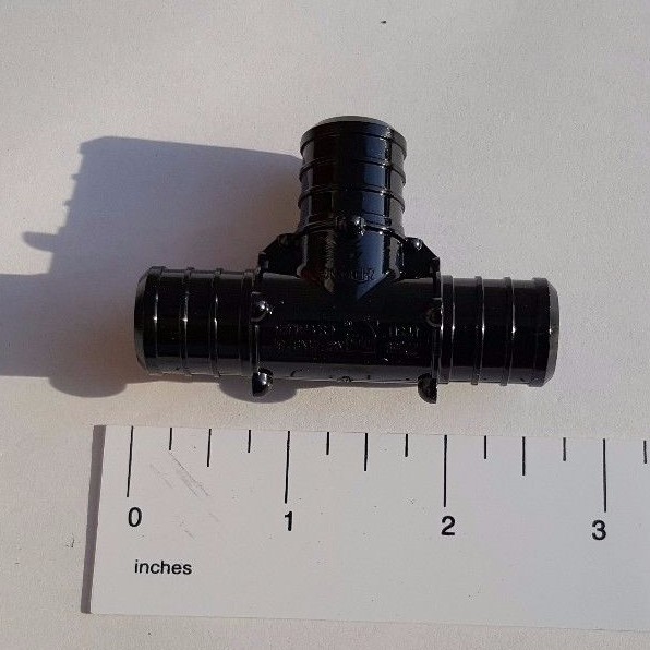 100 PIECES 3/4" PEX TEE POLY ALLOY LEAD FREE CRIMP PLASTIC FITTINGS