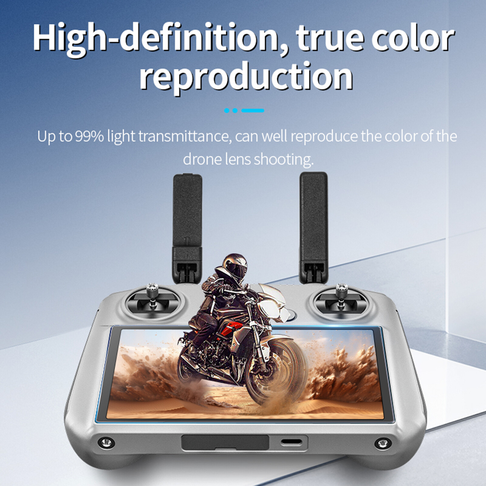 Screen Protector Film Dust-Free Tempered Glass for DJI RC RC2