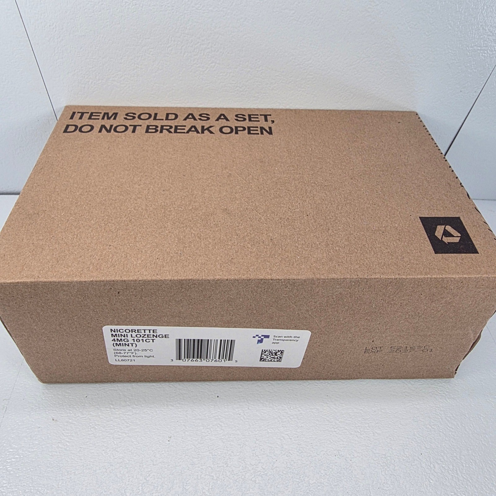 Nicorette Mini Lozenge 4mg Peppermint Cessation Aid New 101 Ct EXP 1/27