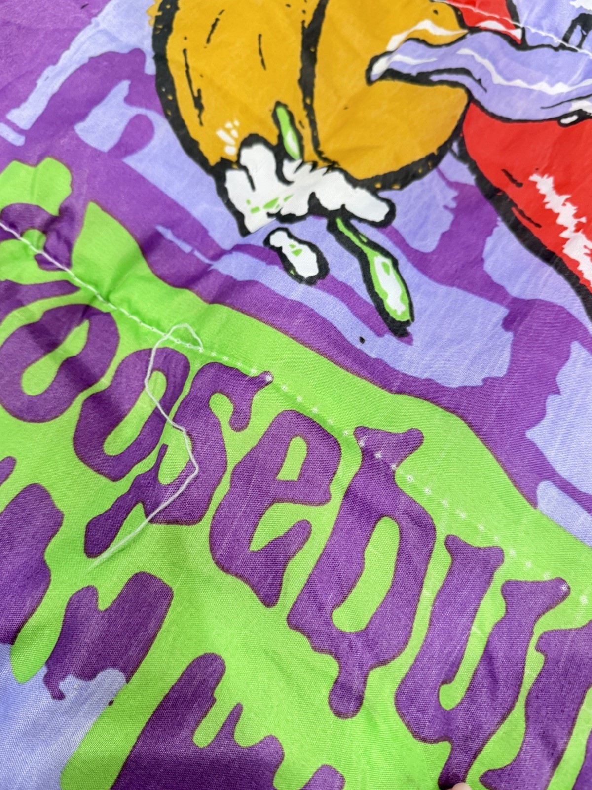 Vintage Goosebumps Skateboarding Mummy Sleeping Bag RL Stine Halloween 27x54
