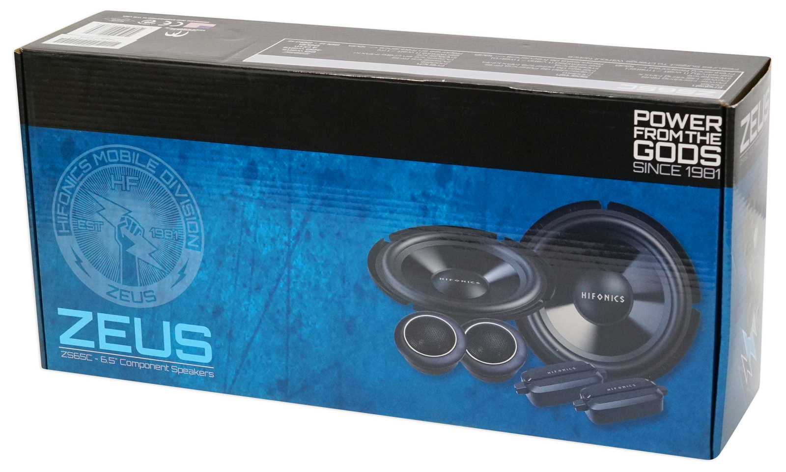 Pair Hifonics ZS65C 6.5" 400 Watt Component Car Audio Speakers